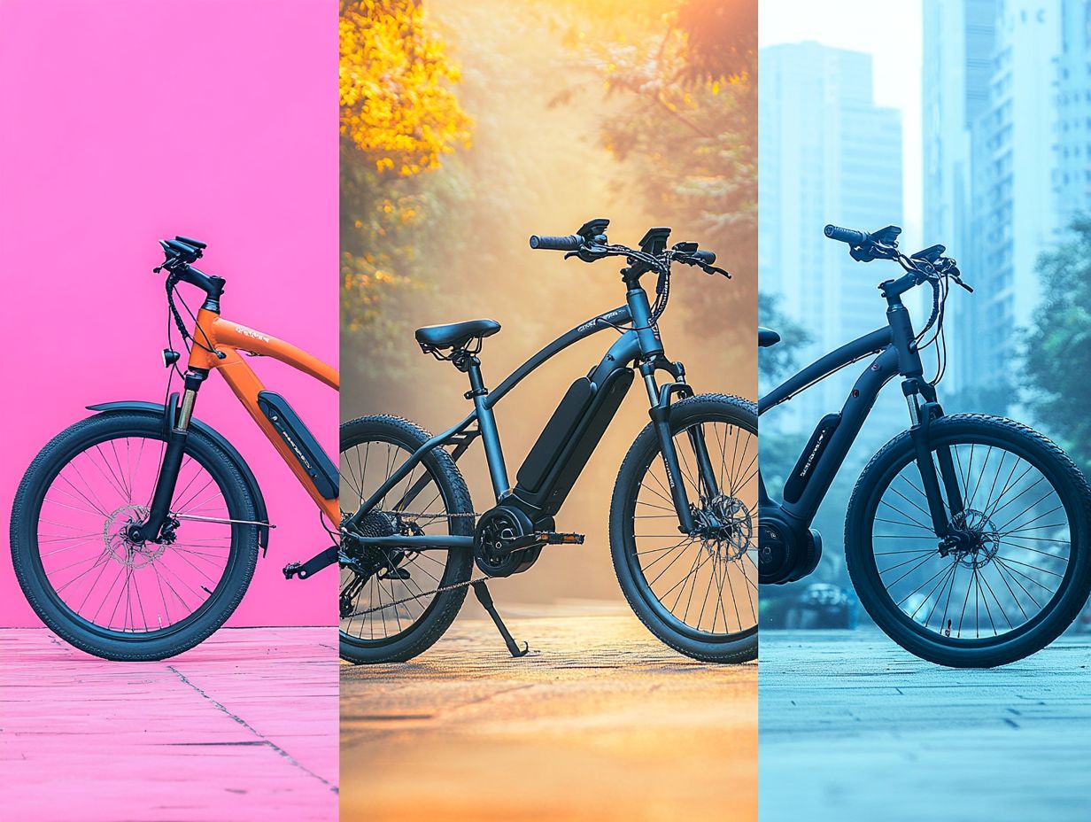 A selection of budget-friendly electric bikes for various riders.