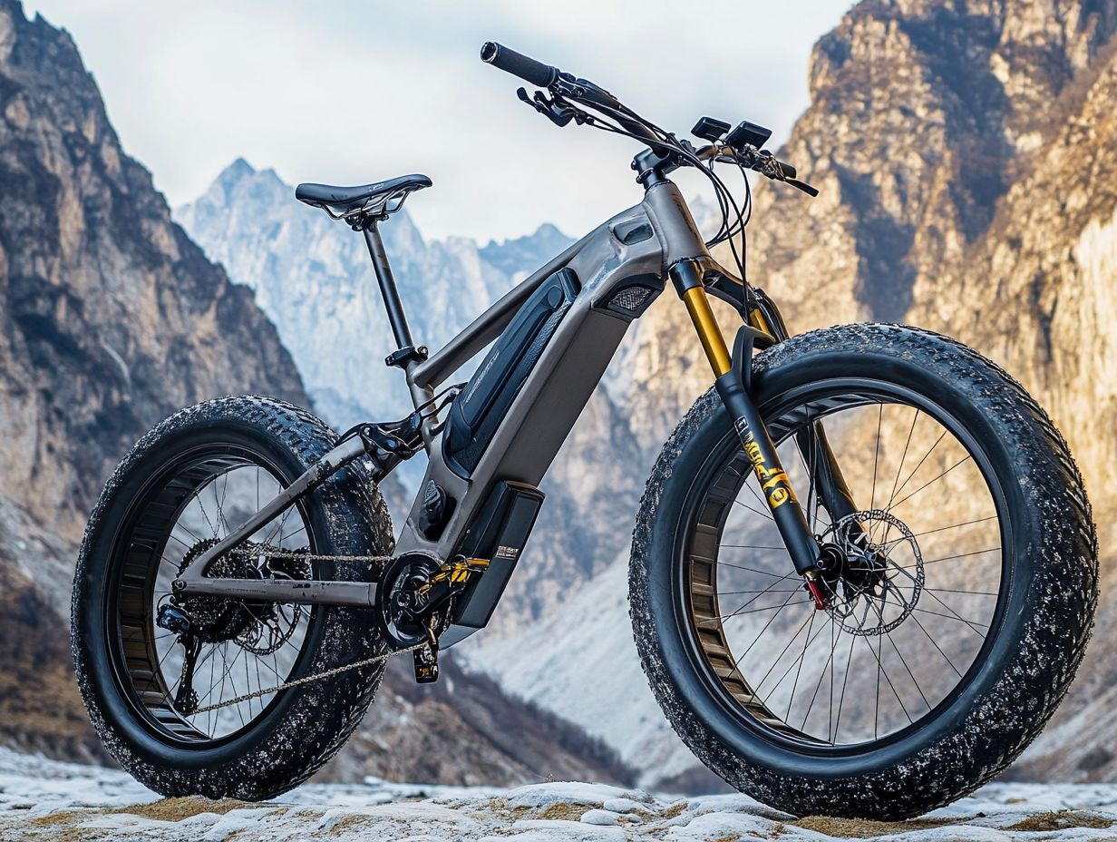 A comparison of electric and traditional mountain bikes showcasing their features.