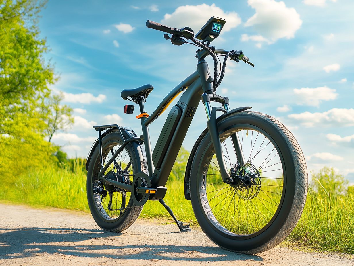 Electric bike with multiple riding modes showcasing versatility