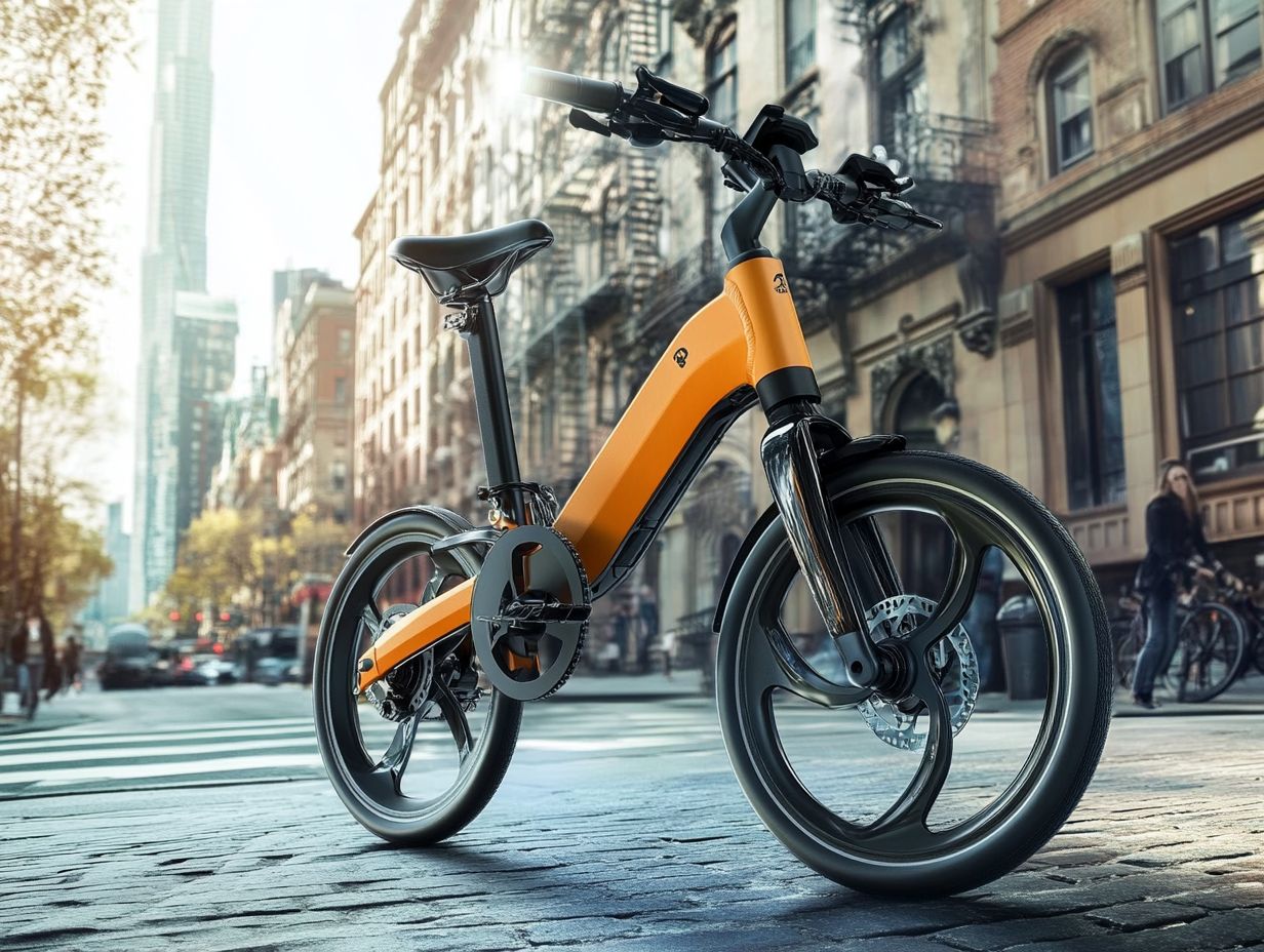 Image of an electric folding bike for consideration before purchasing