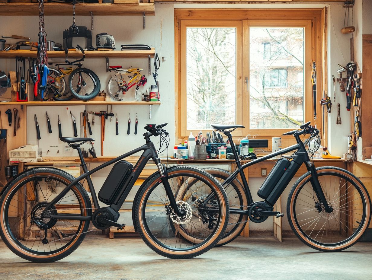 A person choosing an electric bicycle