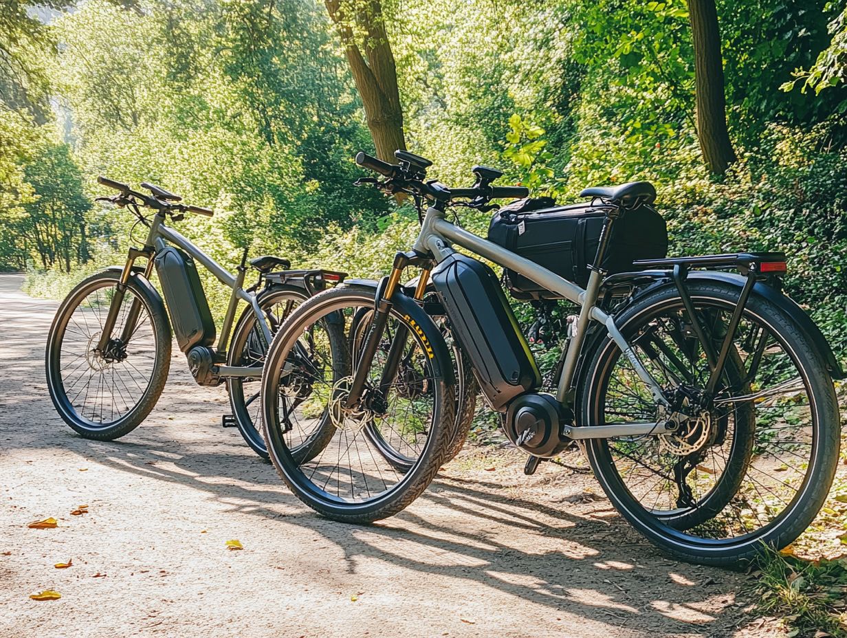 An infographic explaining different electric bicycle classes