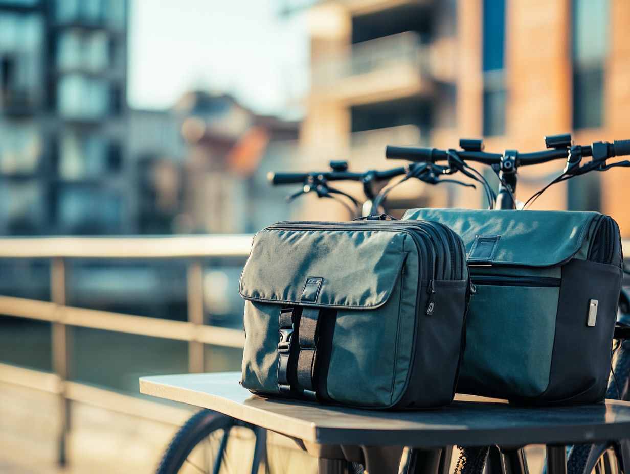 Lightweight and compact bags perfect for easy carrying on electric bikes.