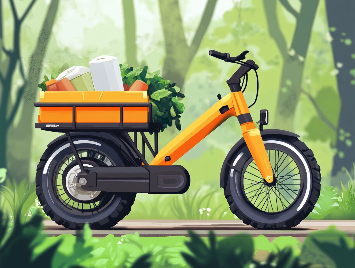 Image showing frequently asked questions about electric bicycle cargo racks