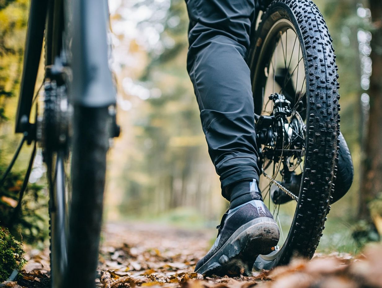 Electric bicycle pump inflating a tire