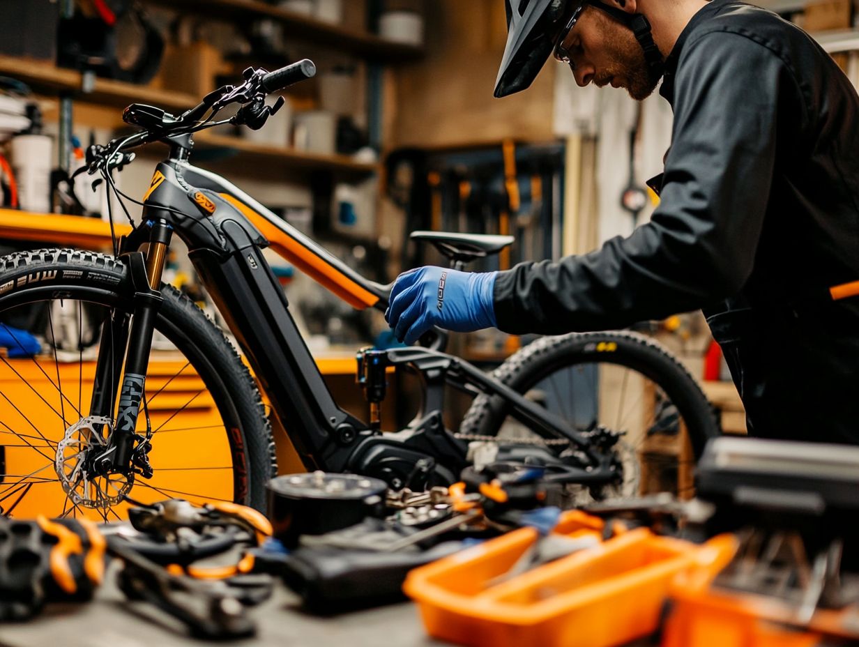 Visual summary of key takeaways for electric bicycle maintenance.