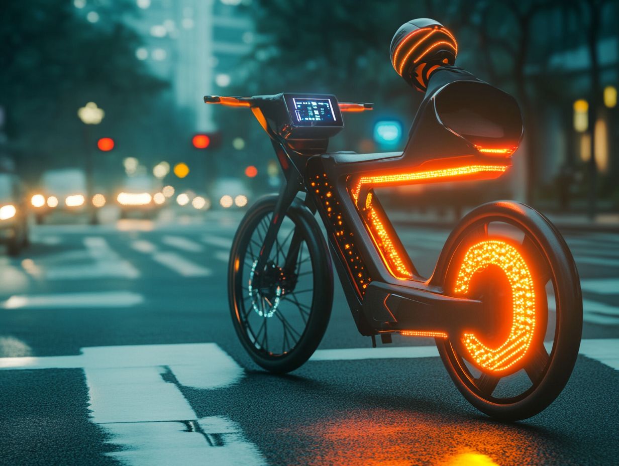 Effective lighting and visibility features in E-bikes