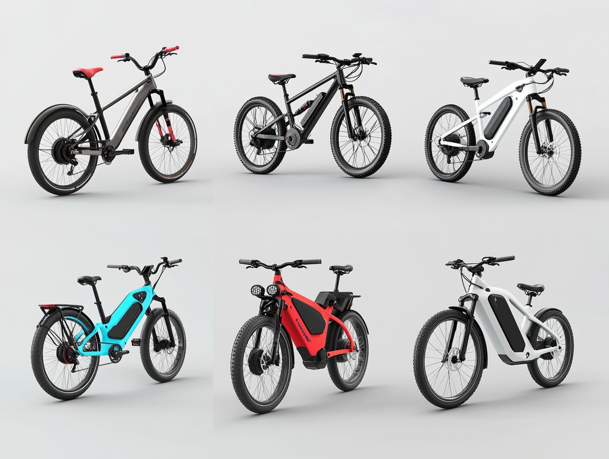 Various electric bicycles with customization options