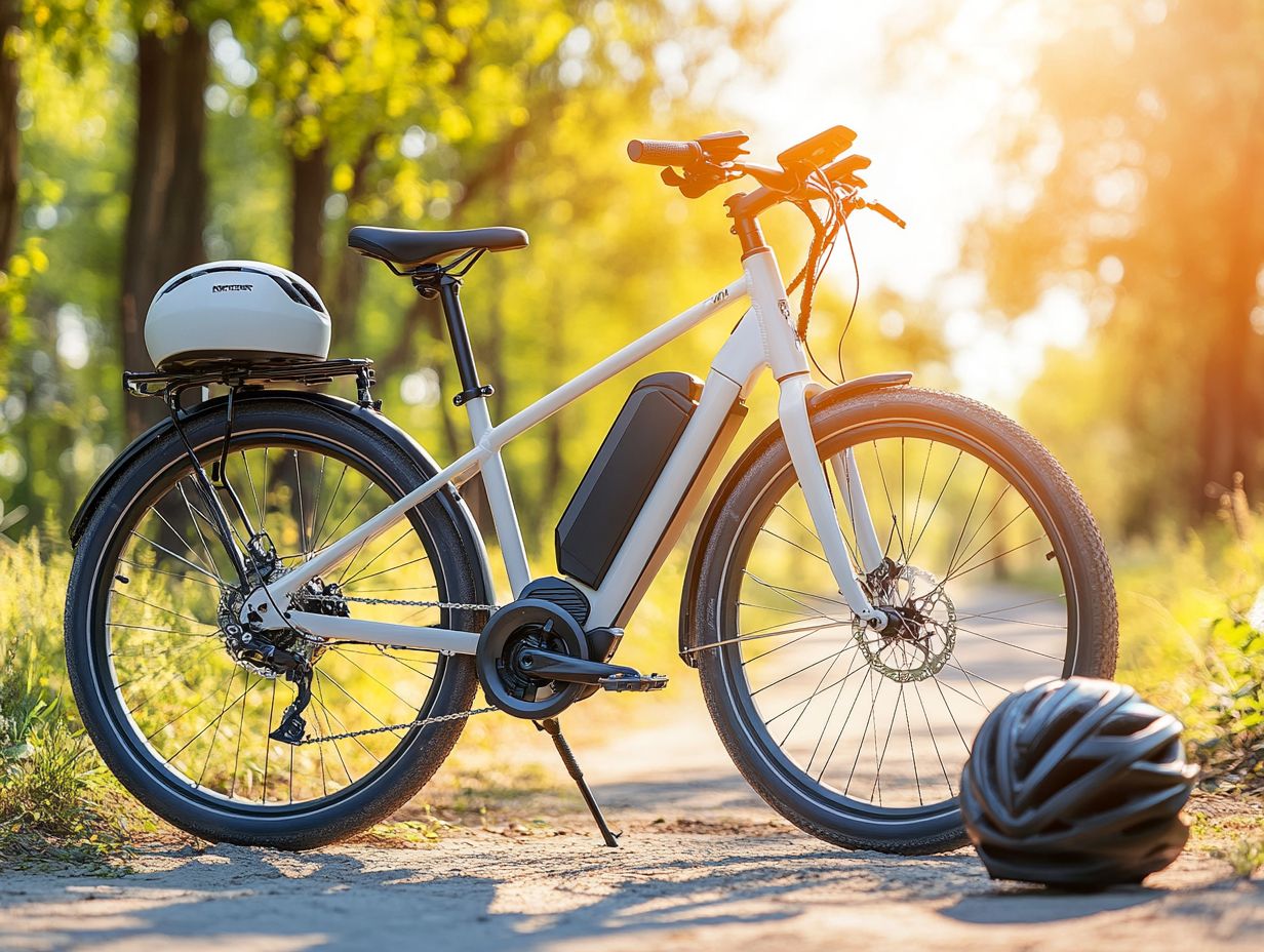 Infographic summarizing key takeaways for buying an electric bicycle.