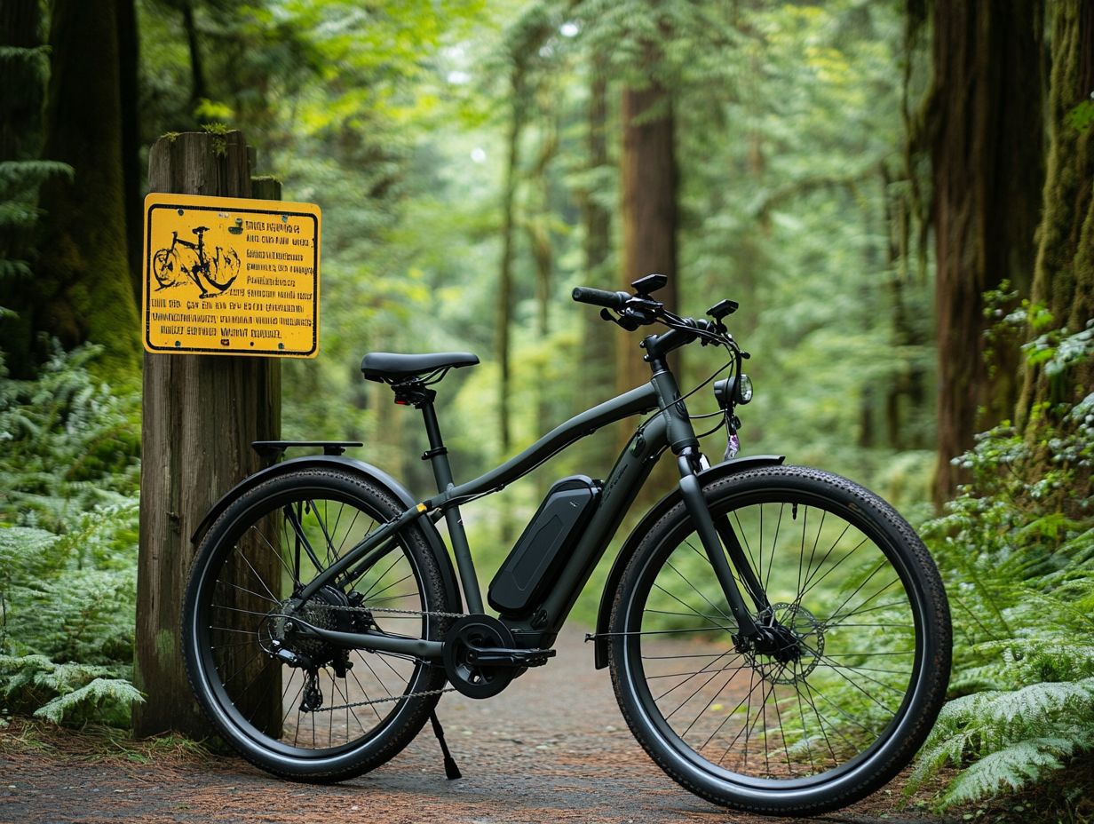 Leavenworth E-bikes showcasing electric bikes on scenic trails