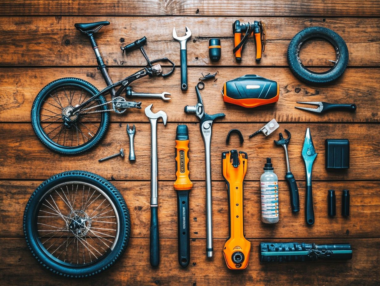 Visual summary of key takeaways for e-bike maintenance