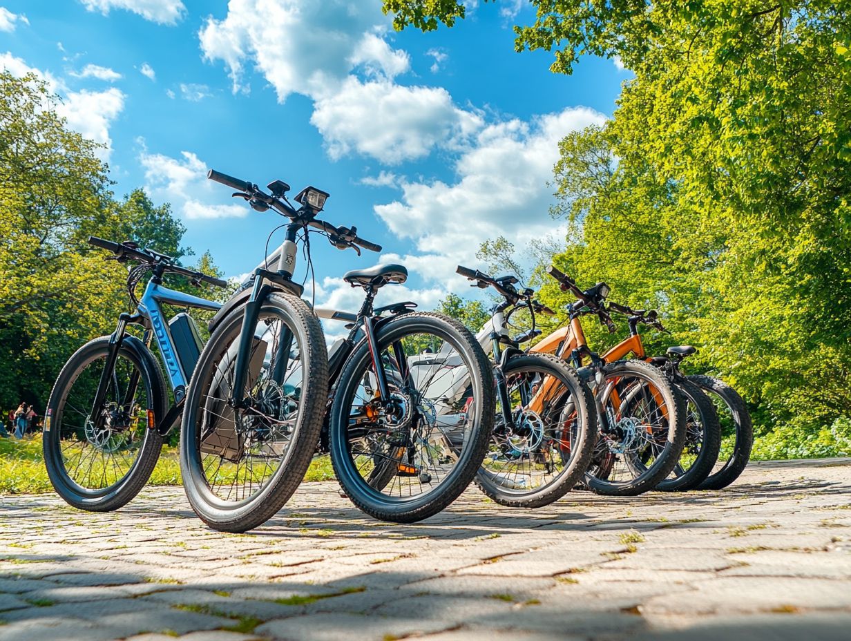 What are the different types of electric bicycles?