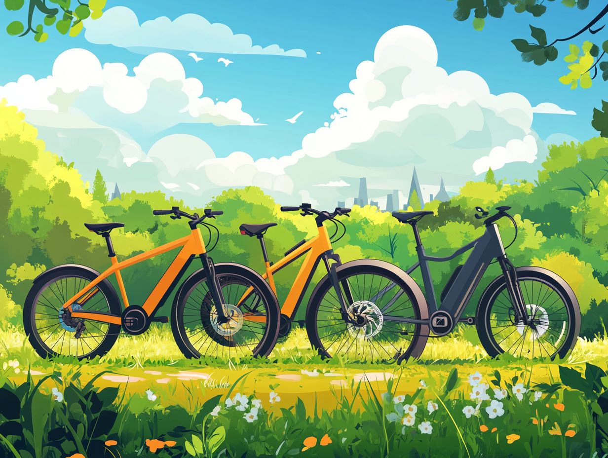 Different types of electric bicycles for eco-friendly travel