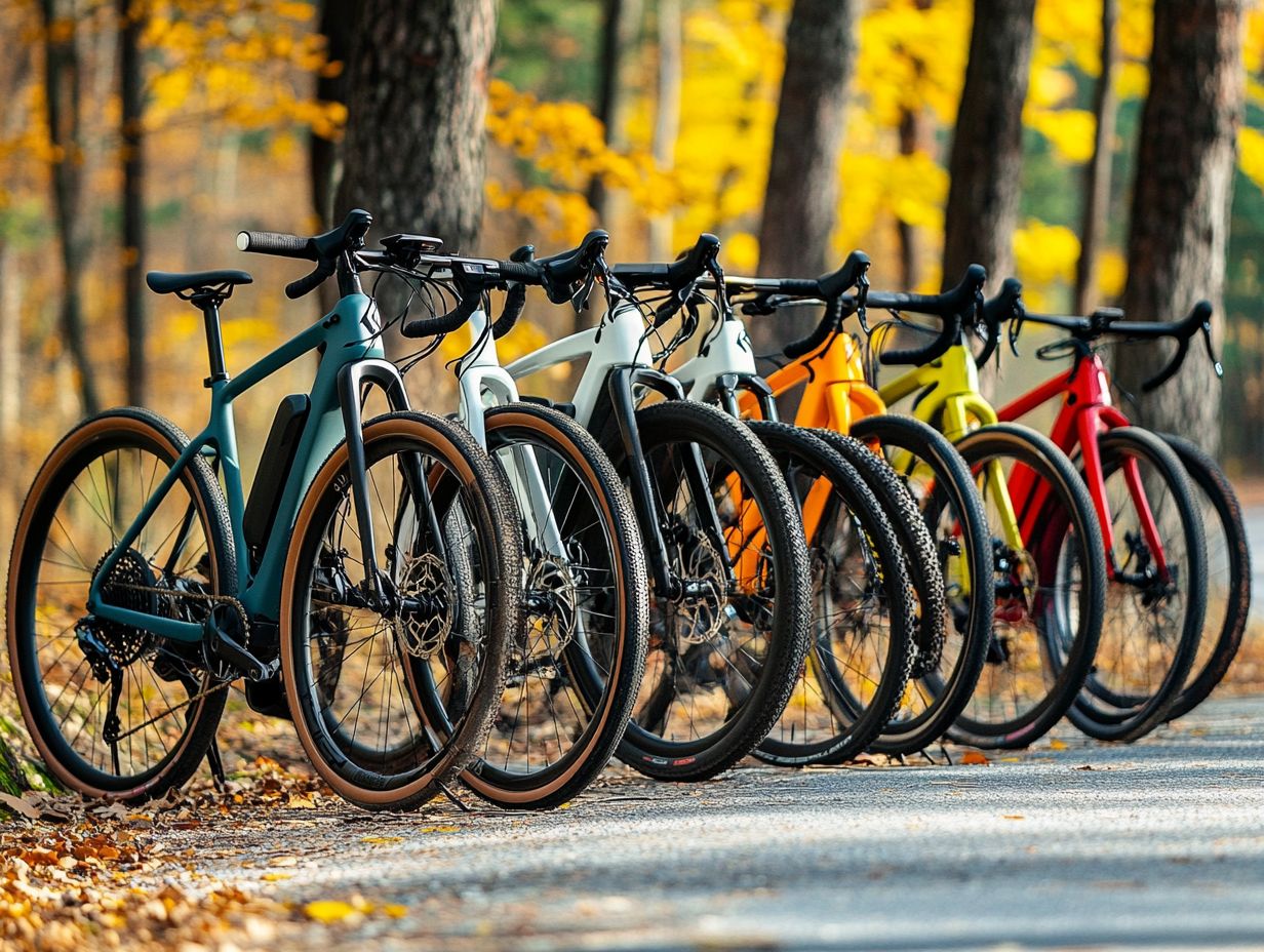 Image of various electric bikes suited for different riding styles