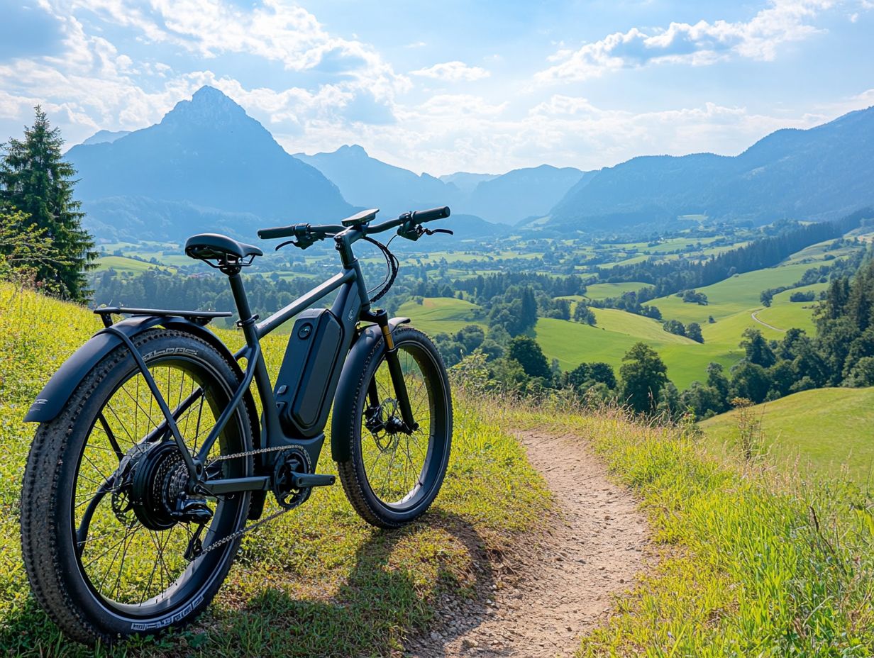 Electric touring bicycle promoting sustainable travel