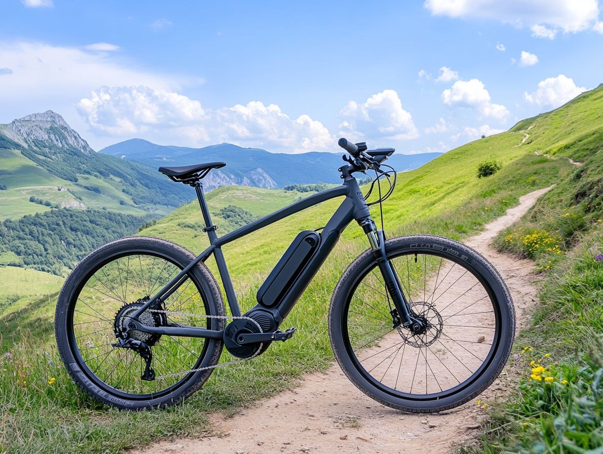 Informative graphic on Frequently Asked Questions about Electric Touring Bicycles.