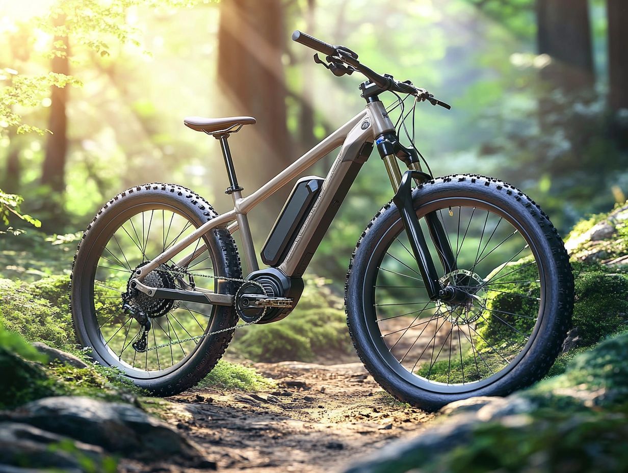 How does the motor of an electric mountain bike work?