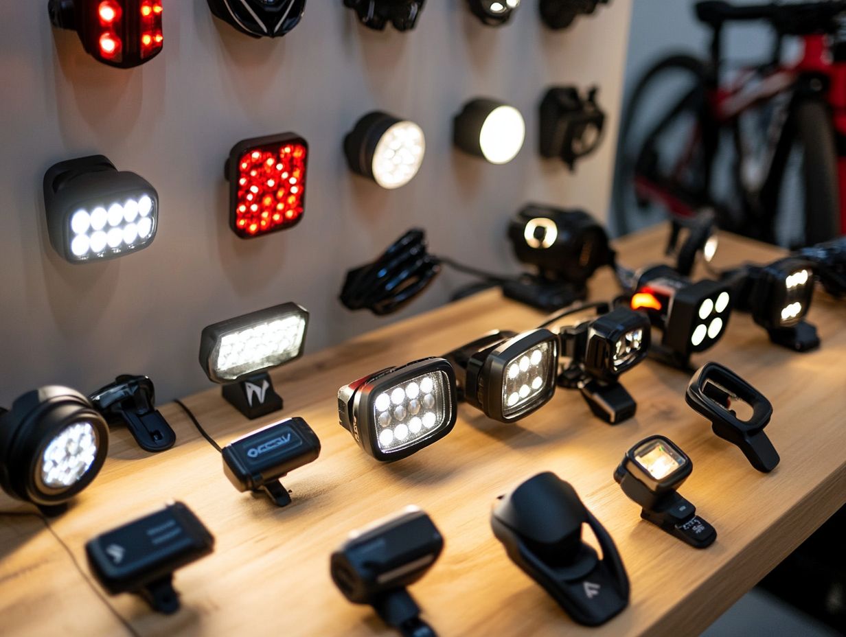 Image showing key features of e-bike lighting