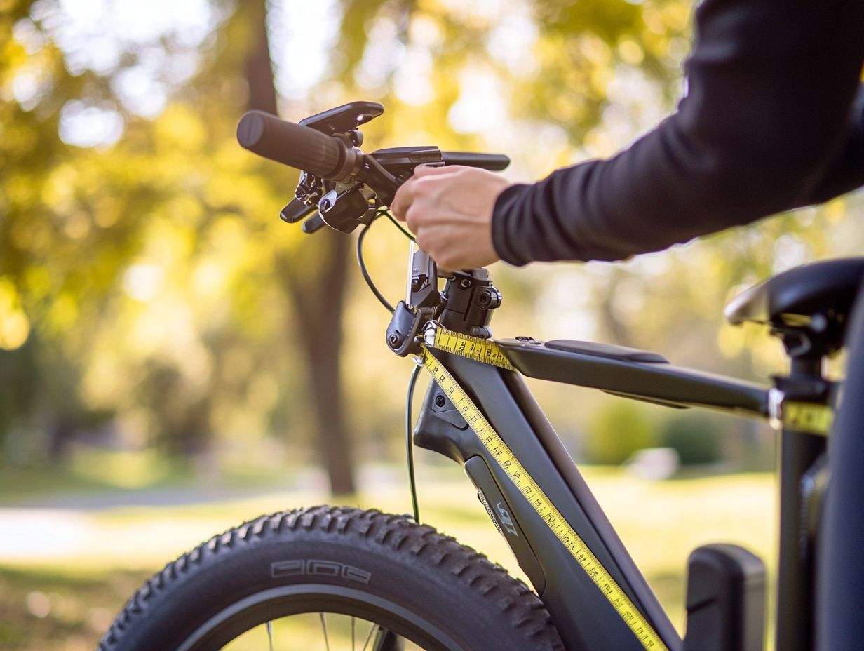 Image showing how to adjust seat height on electric bicycle for different riding styles