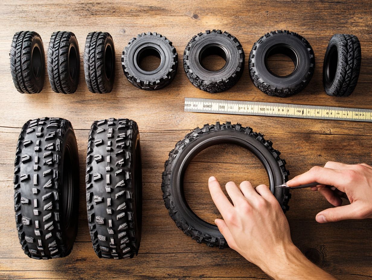 Image illustrating frequently asked questions about e-bike tires