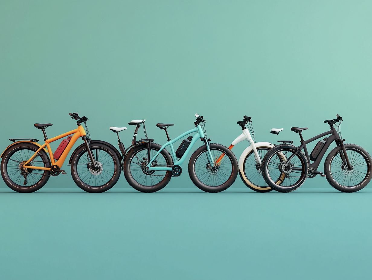 Visual representation of key takeaways about electric bicycles