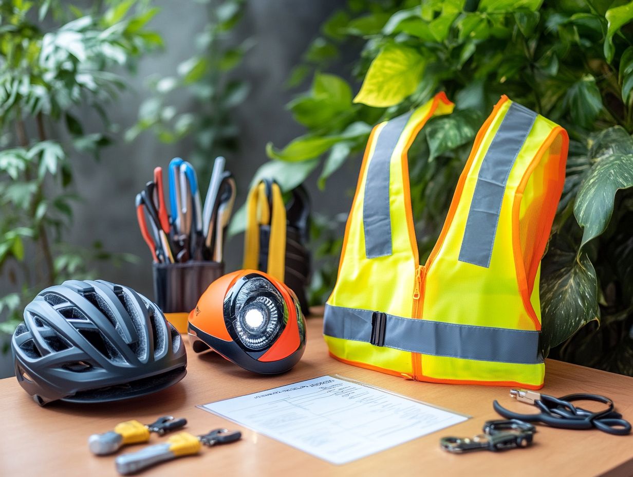 What are some essential e-bike safety accessories?