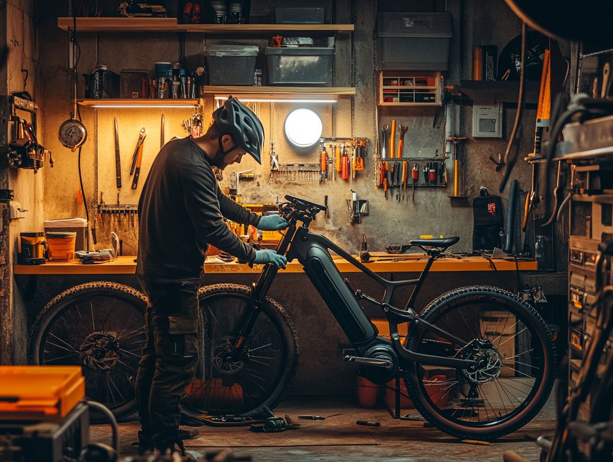 Checking if your electric bicycle lights and signals are working properly