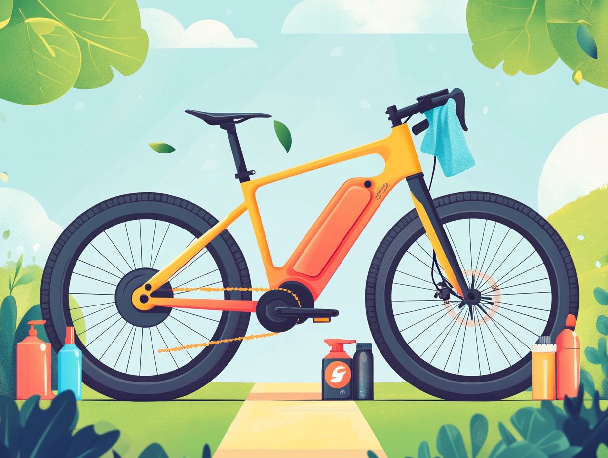 Image depicting the question about using regular cleaning products on an electric bicycle