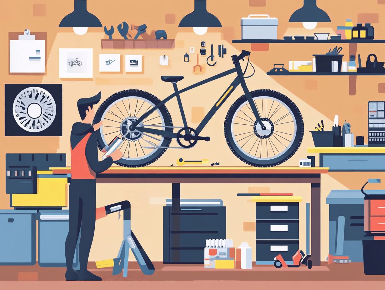 Checklist of tips for preparing for electric bicycle maintenance