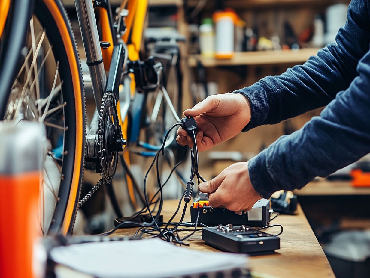 What are some common signs of electric bicycle electrical issues?