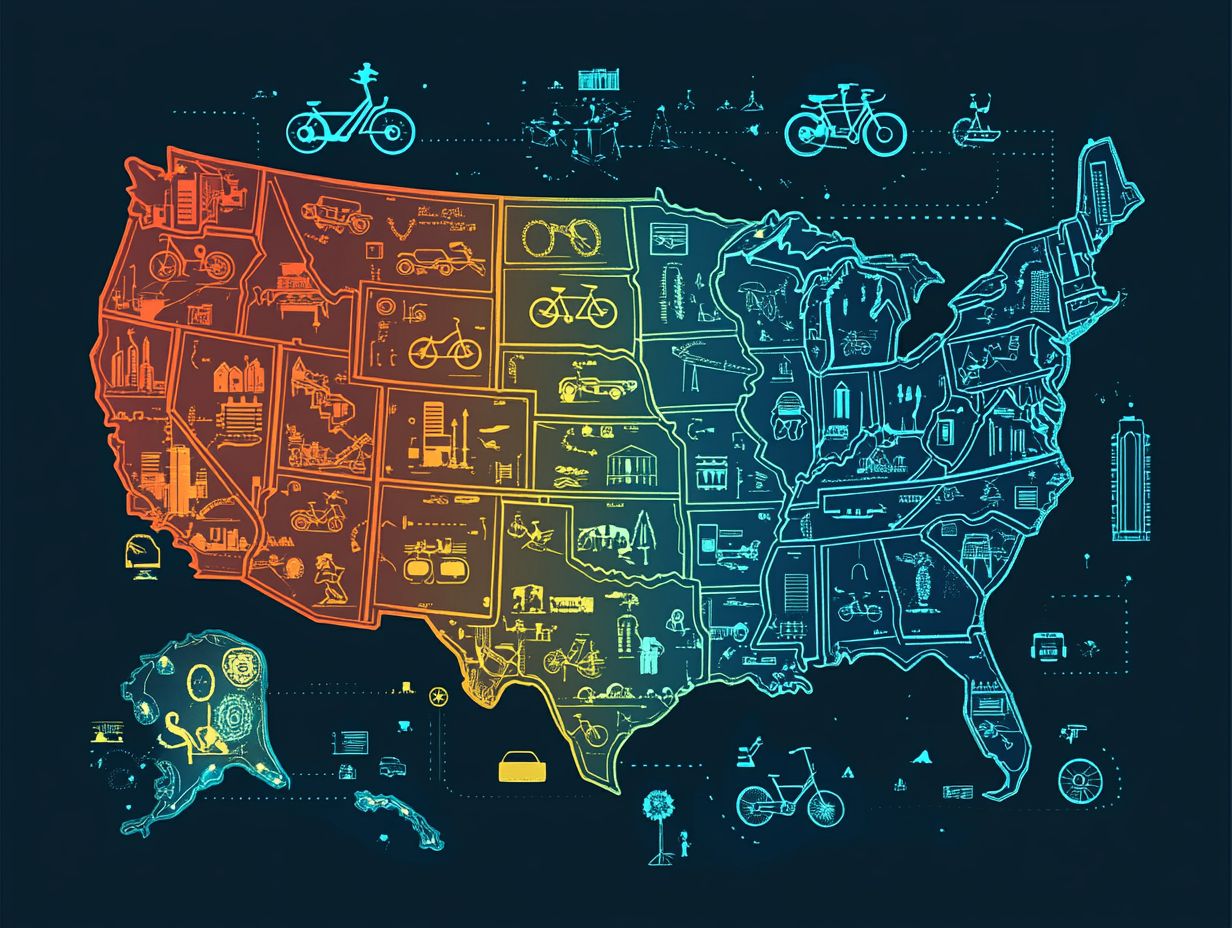 Illustration of Key Takeaways for Electric Bicycles Legal Frameworks