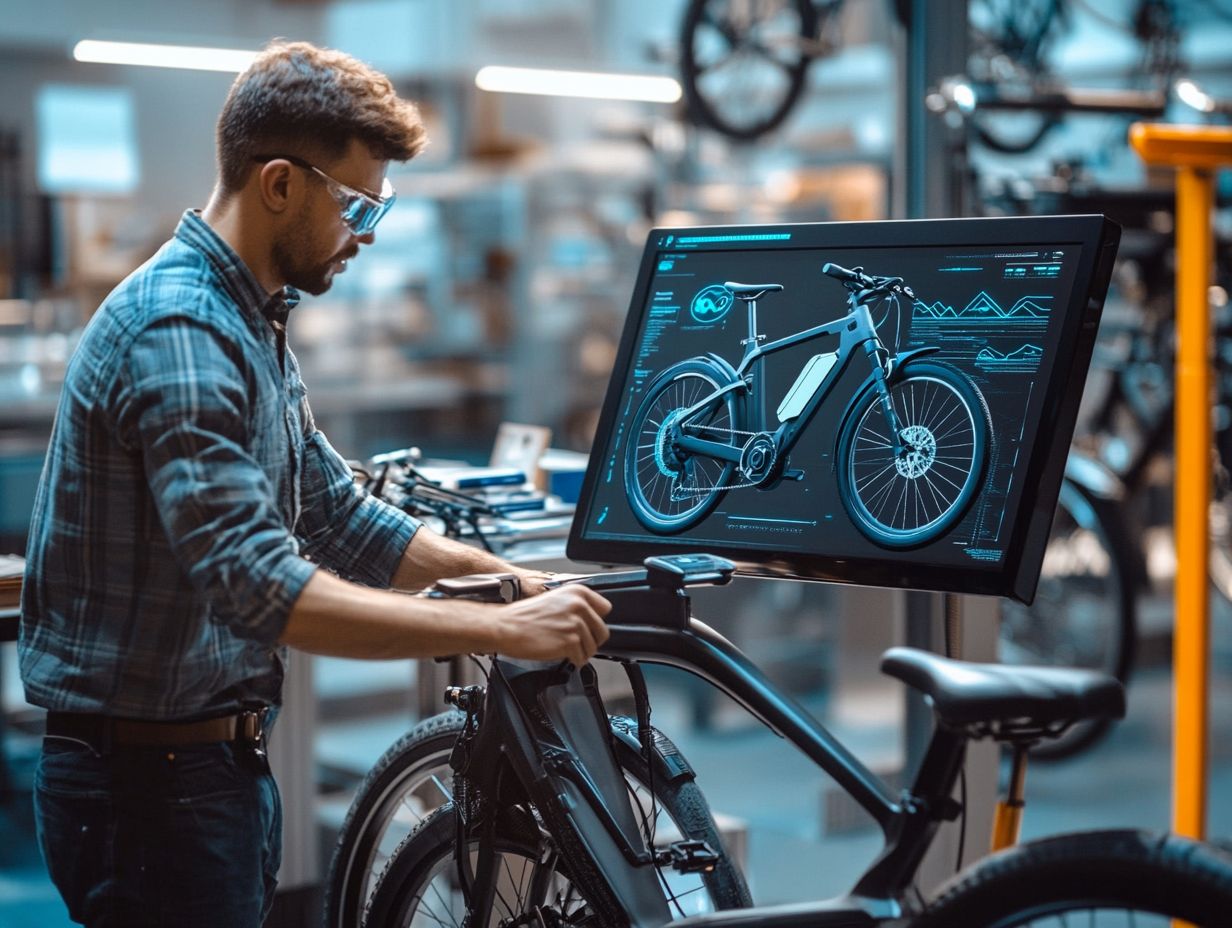 Image showcasing advanced technologies in electric bicycle maintenance