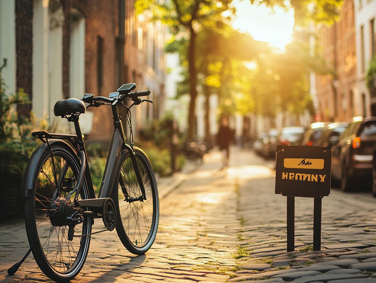 A person riding an ebike on a scenic trail