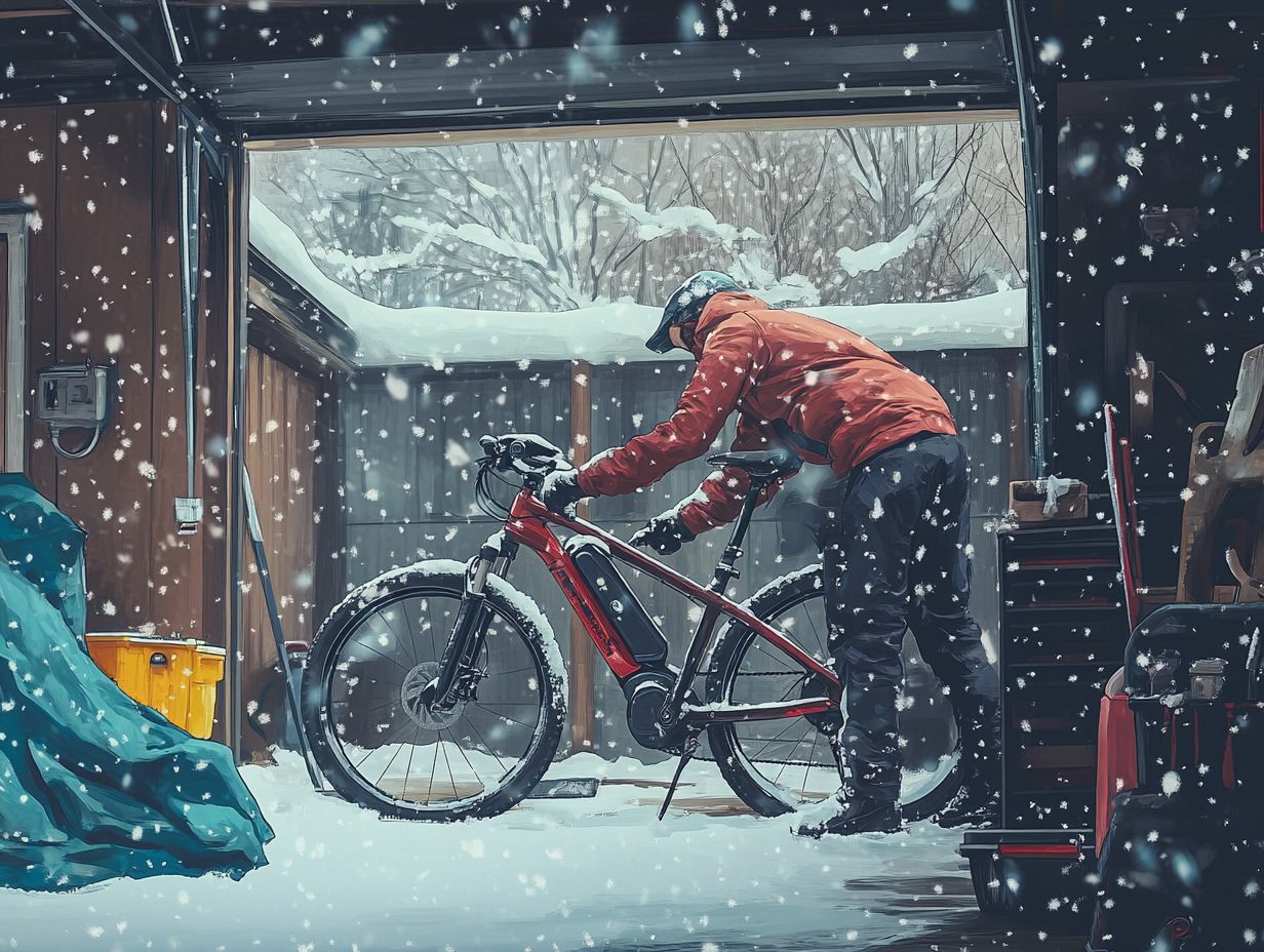 Image illustrating tips for winterizing electric bicycles