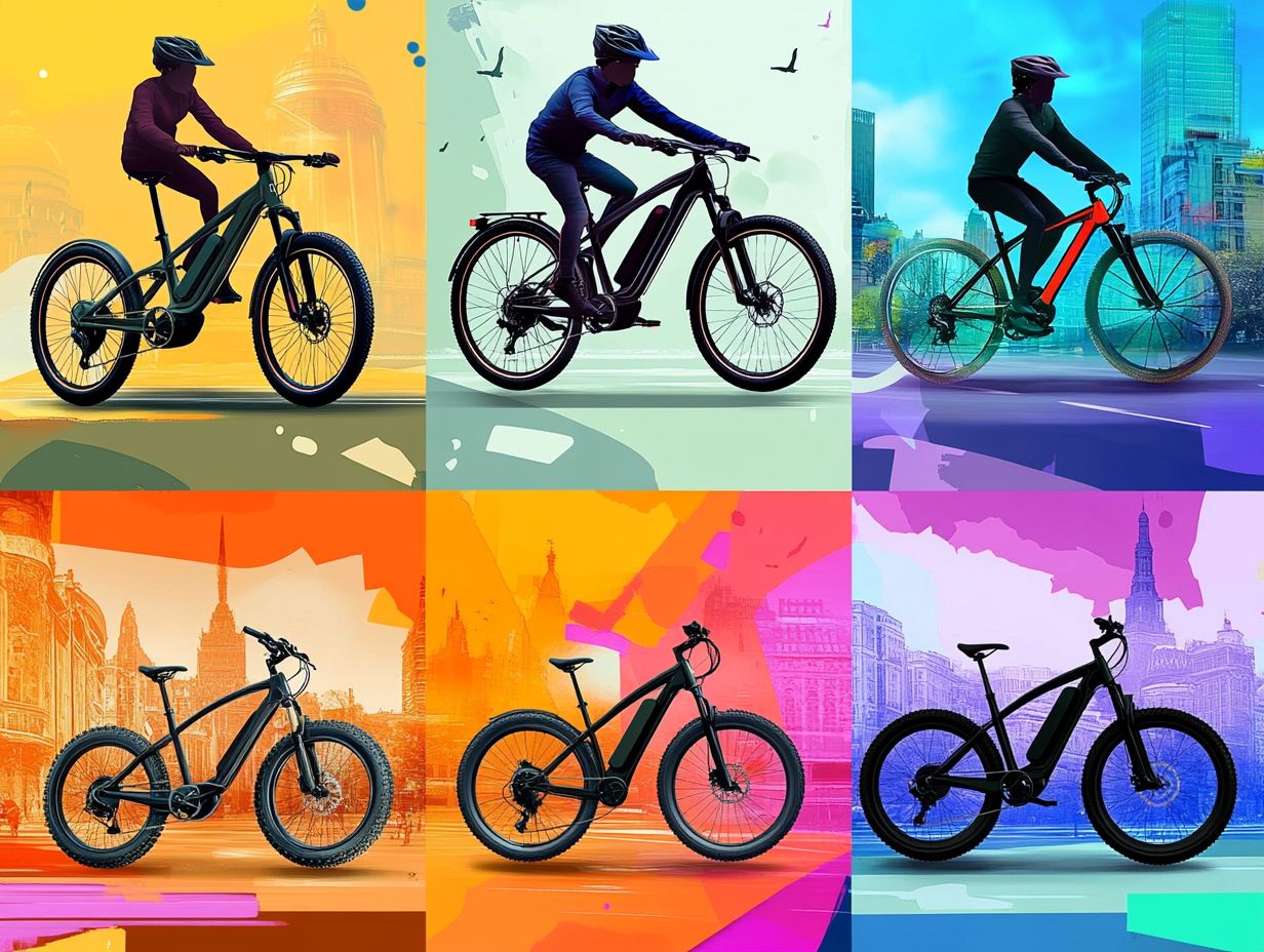 Image depicting the top five types of electric bicycles for commuters.