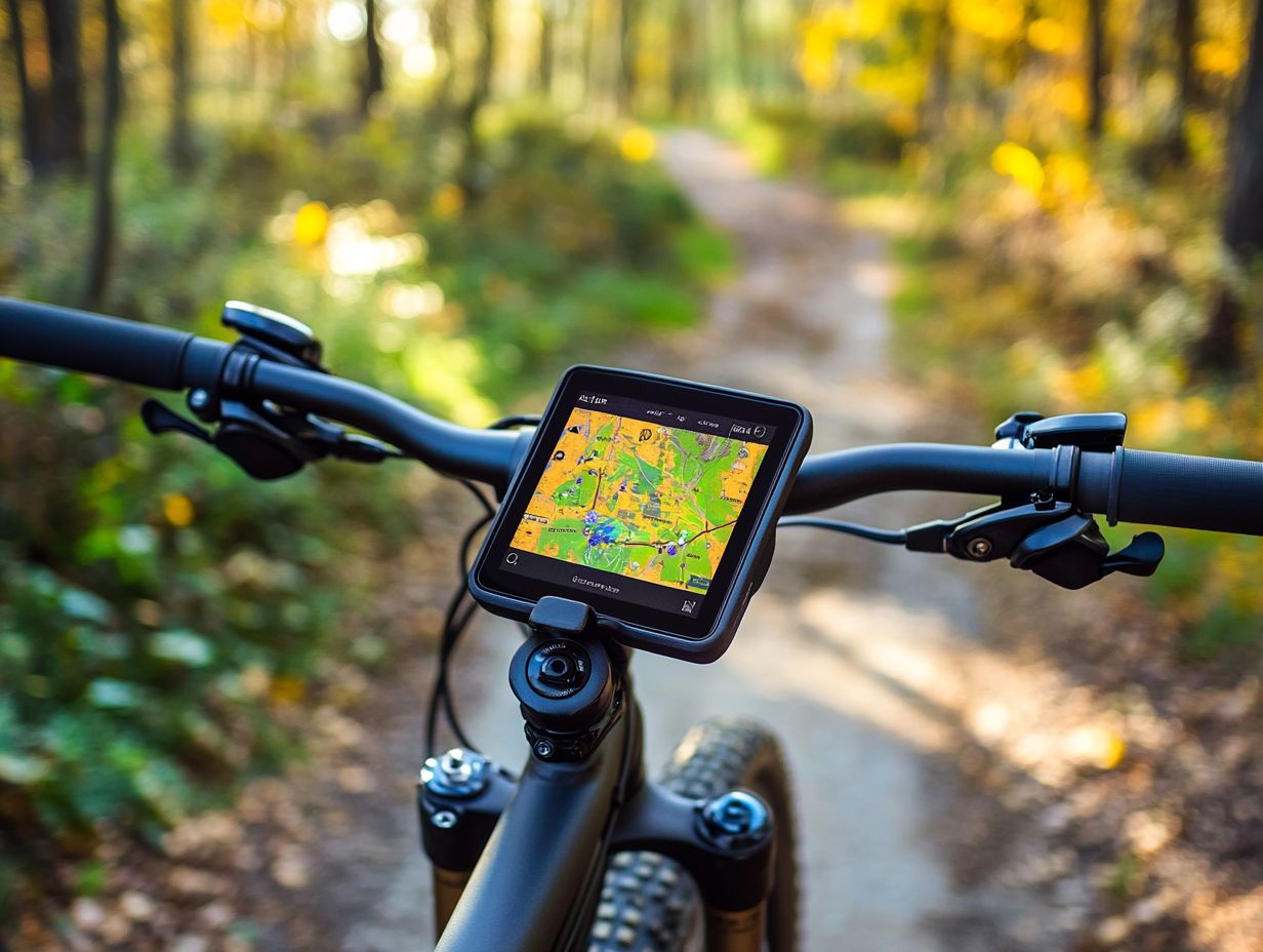 Image showing key features of electric bicycle GPS trackers