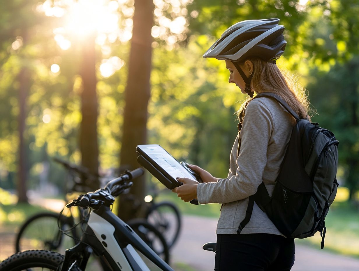 Illustration of different frame materials for electric bikes