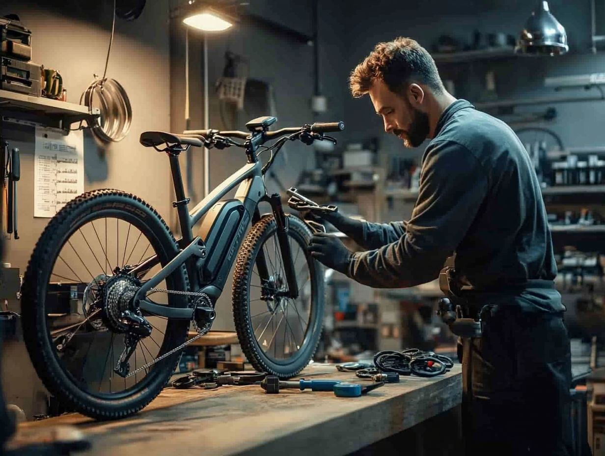 E-bike maintenance key takeaways infographic