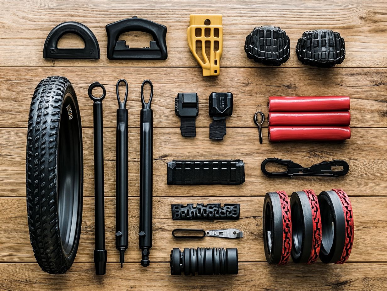 What types of electric bicycle tire accessories are available?