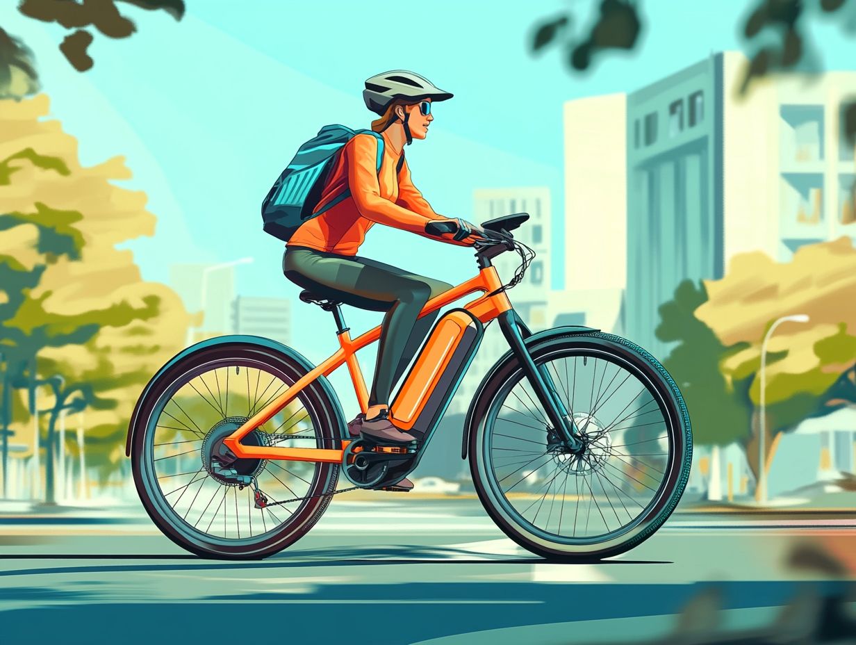 Visual representation of key benefits of electric bicycles