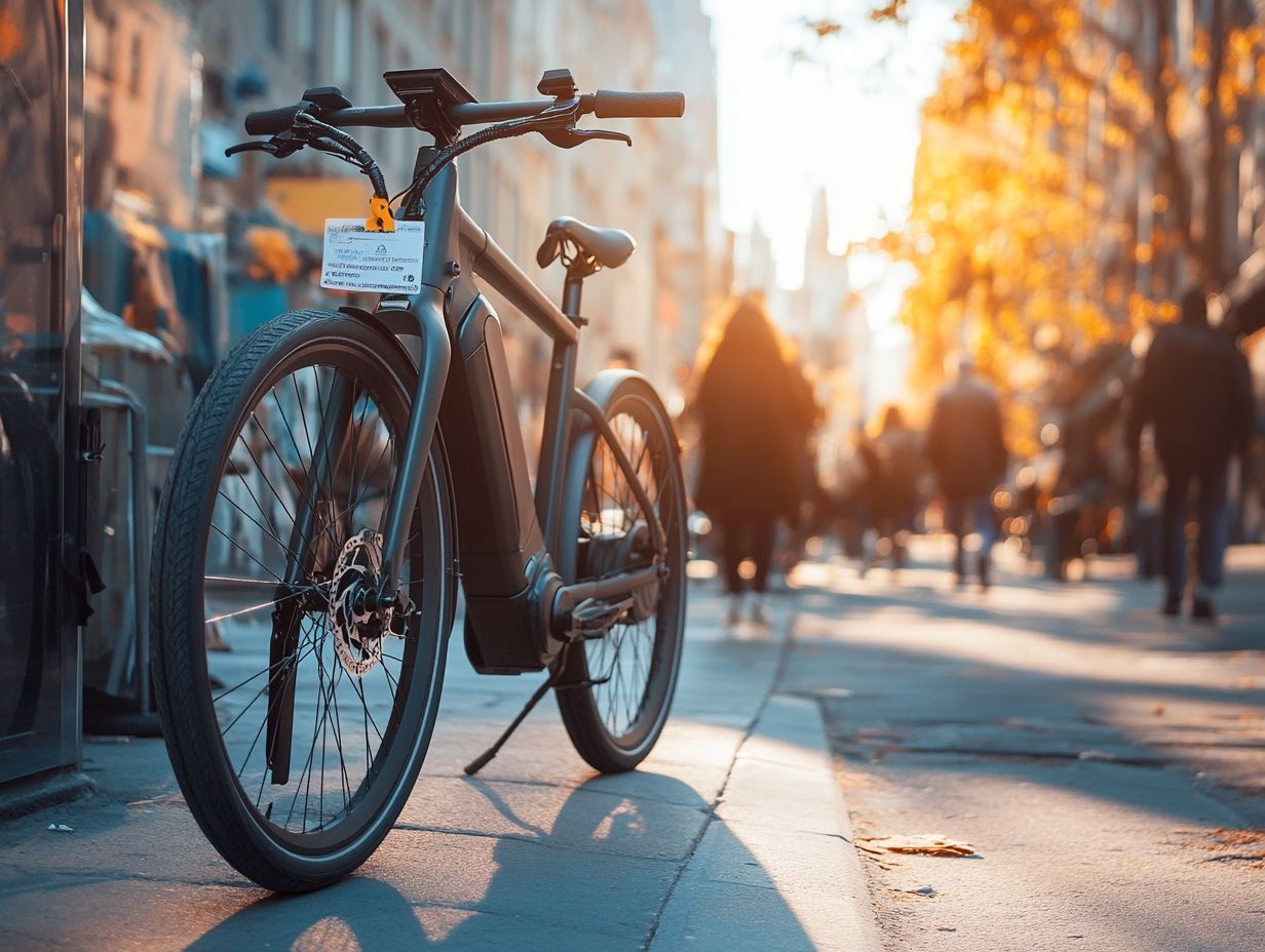 A scenic view showcasing the positive environmental benefits of electric bicycles.