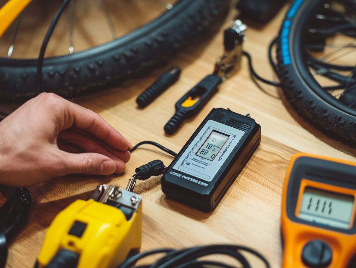 An infographic on frequently asked questions regarding electric bicycle batteries